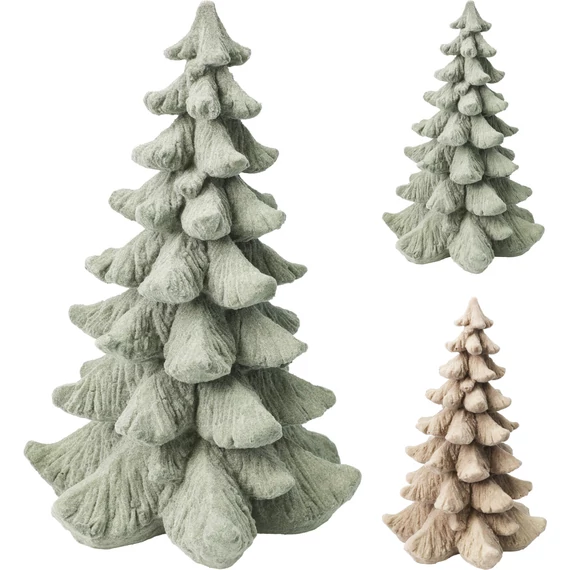 Flokkolt fenyőfa – 13 cm