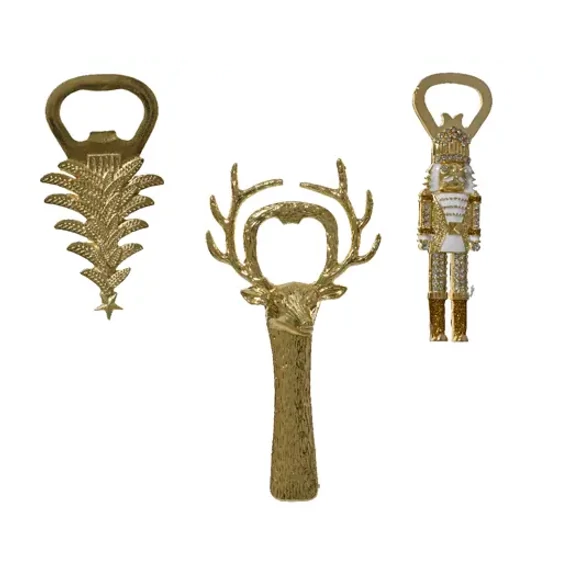 Kupaknyitó karácsonyi figurás fém – 13,5 cm