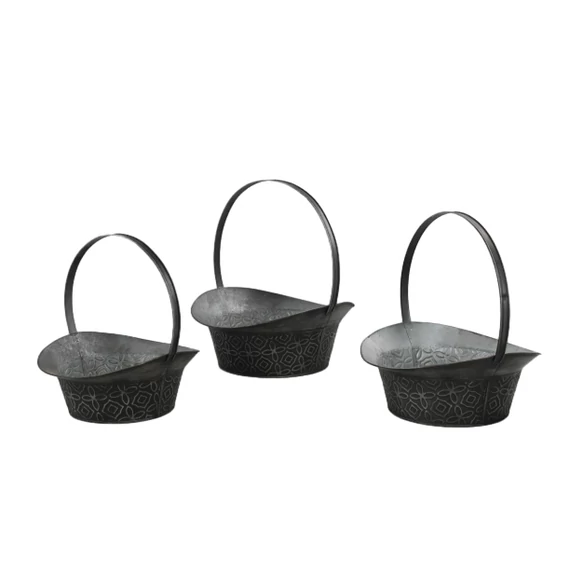 Fém kosár mintás x3 HM24A245