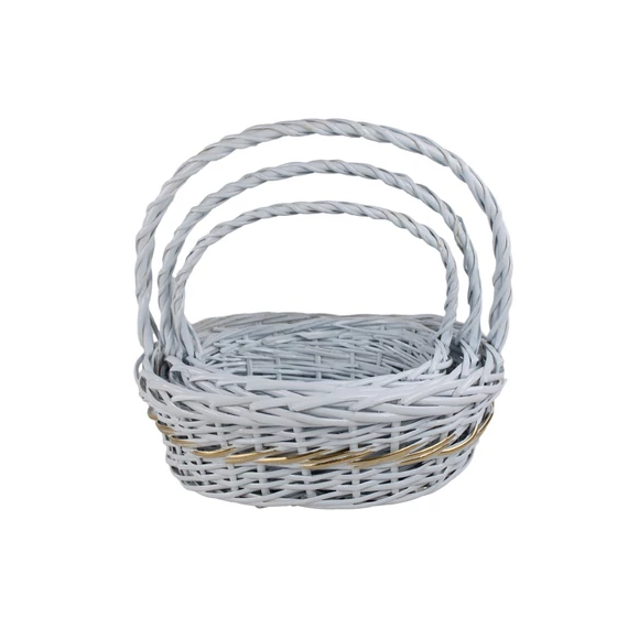   Ovális aranyozott kosár x3 RT230199 