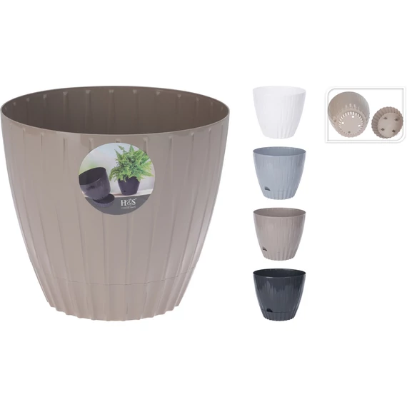 Műanyag kaspó PP 2.400 ml 