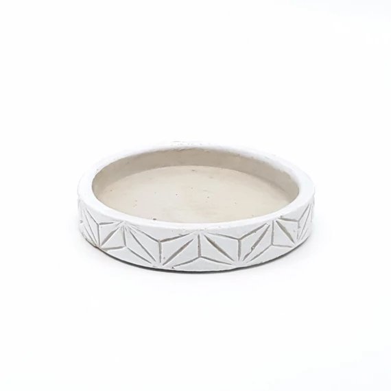 Beton tálka mintás széllel 10 cm