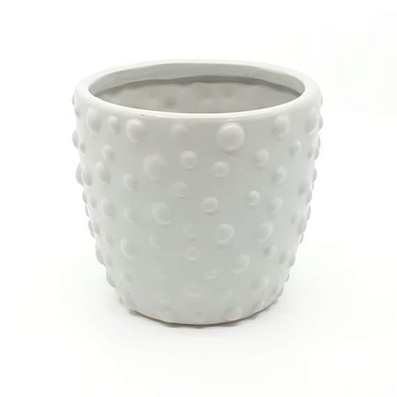Rücskös kaspó szürke 14 cm