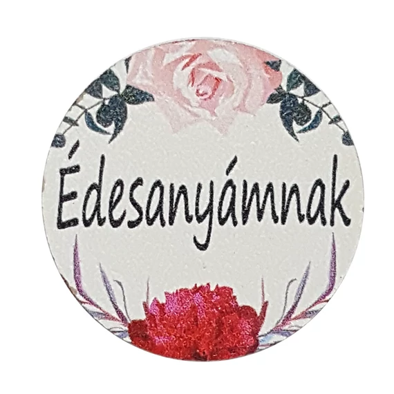 Fa tábla 3x3 cm 5 db, "Édesanyámnak"