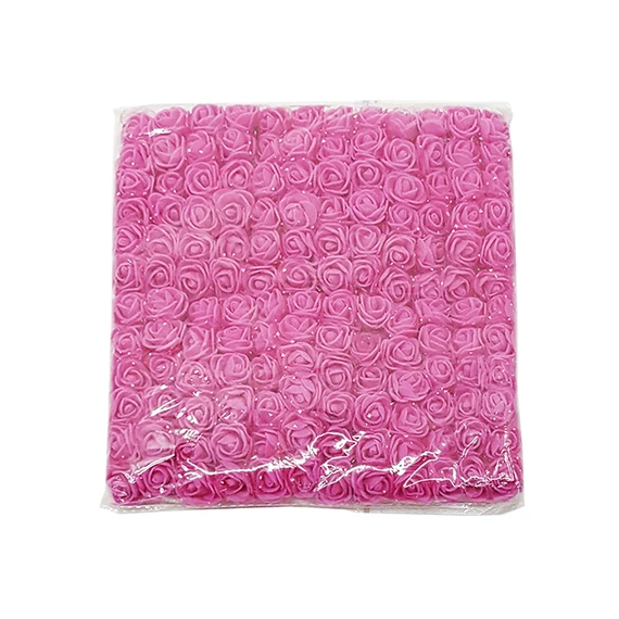 Polyfoam rózsa tüllös 2 cm 144 db/csomag