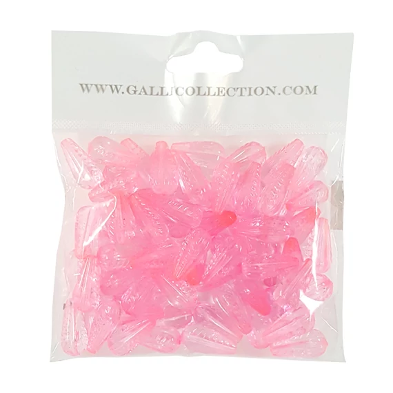 Fűzhető gyöngy zacsiban, pink