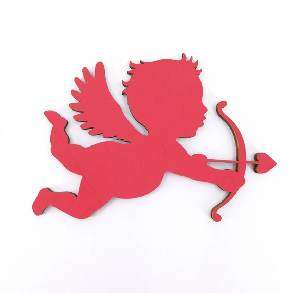 Fa tábla Cupido 9,5x7 cm 3db