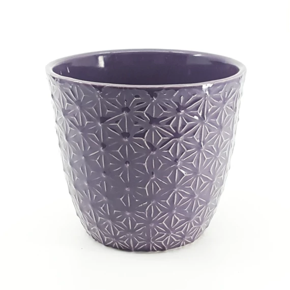 Kaspó lilás virágokkal 14 cm