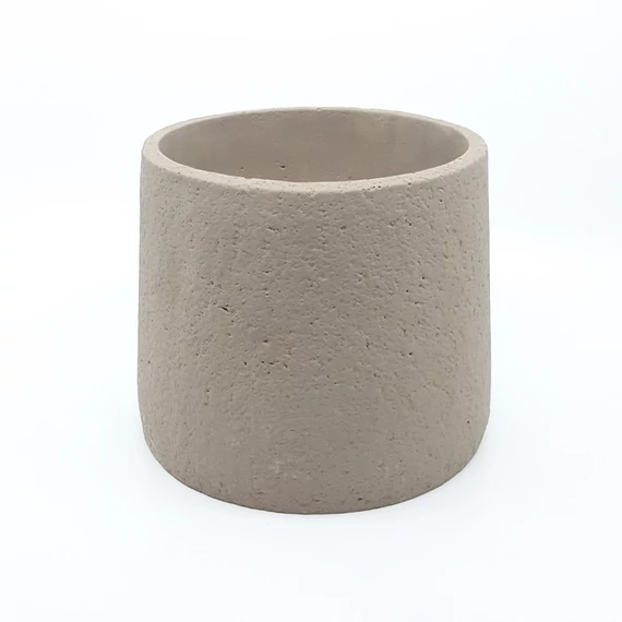 Trapéz "Nature" kaspó 16,5 cm, szürke