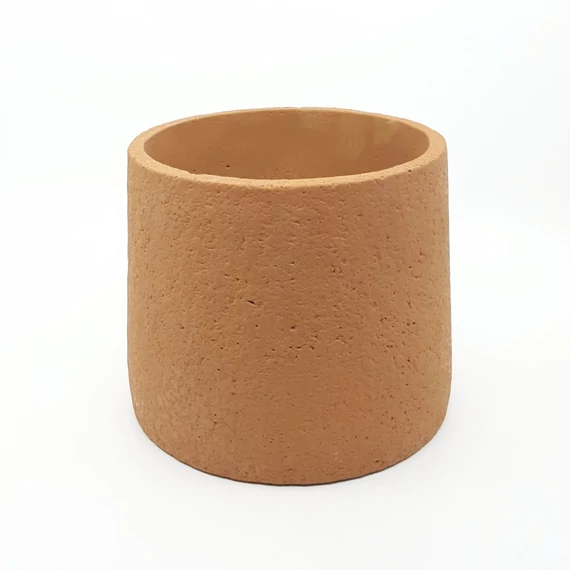 Trapéz "Nature" kaspó 16,5 cm, terrakotta