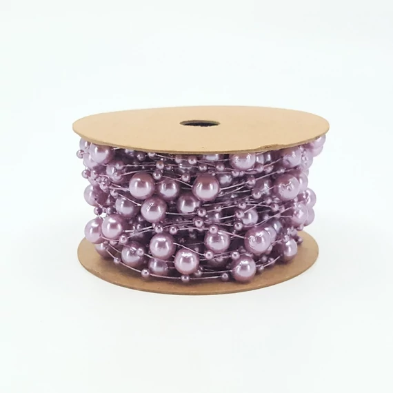 Gyöngy 2/8 mm 10 m, lila
