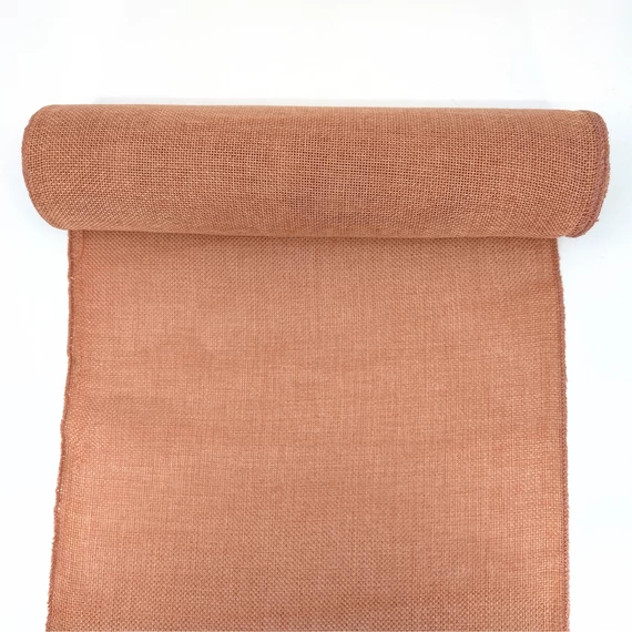 Juta anyag – 27 cm × 5 m, terrakotta