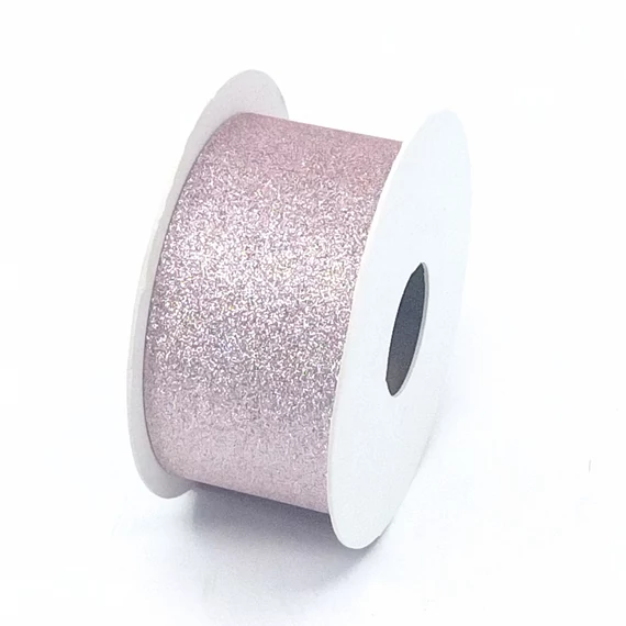 Glitteres szalag 38 mm 10 m rosegold