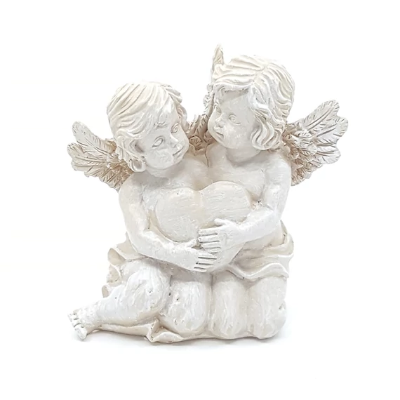 Angyalpár szívvel 11,5 cm