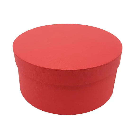 Doboz kerek piros 30 cm