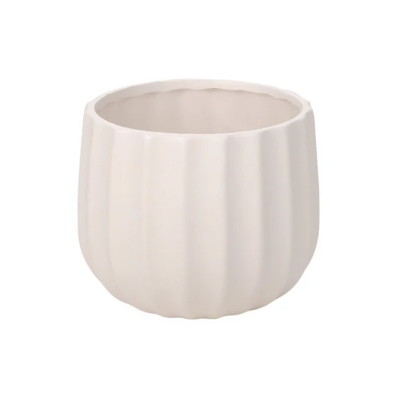 Deco kaspó matt fehér 10x9,5 cm
