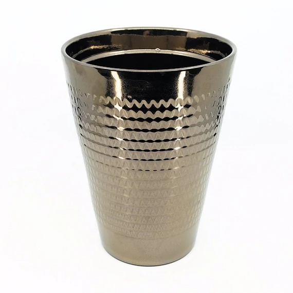 Malmő magas kaspó bronz 22,5 cm