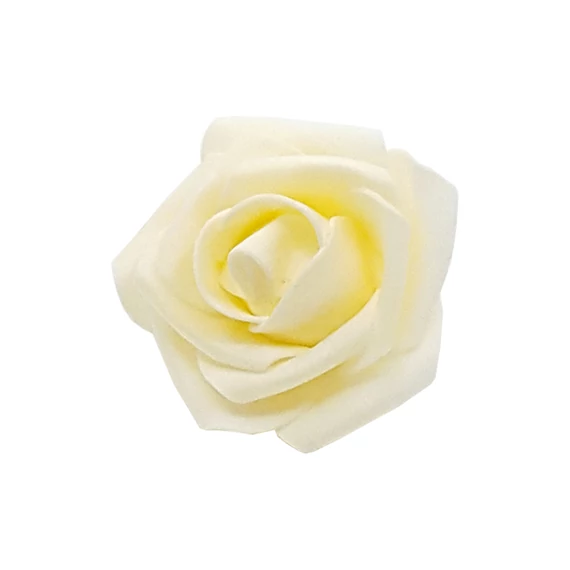 Polyfoam fejvirág 4. 12 db/csomag, krém