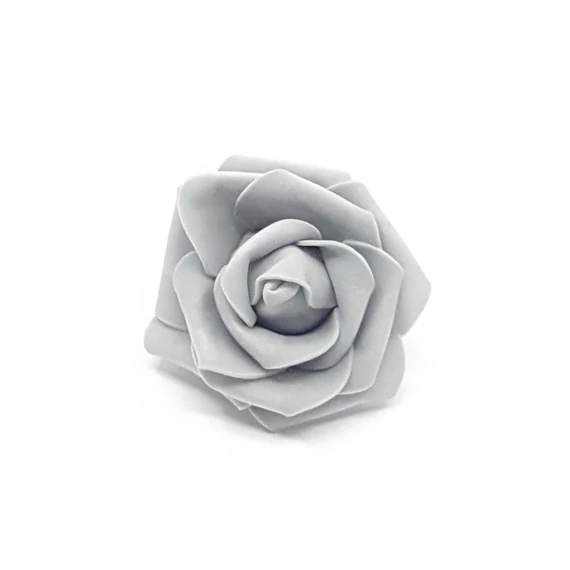 Polyfoam fejvirág 4. 12 db/csomag, szürke