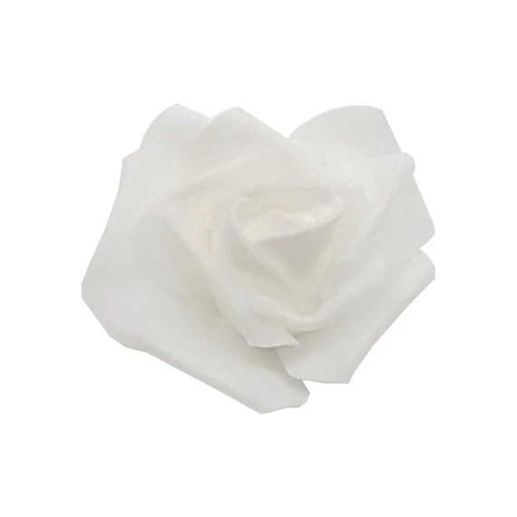 Polyfoam fejvirág 4. 12 db/csomag, fehér