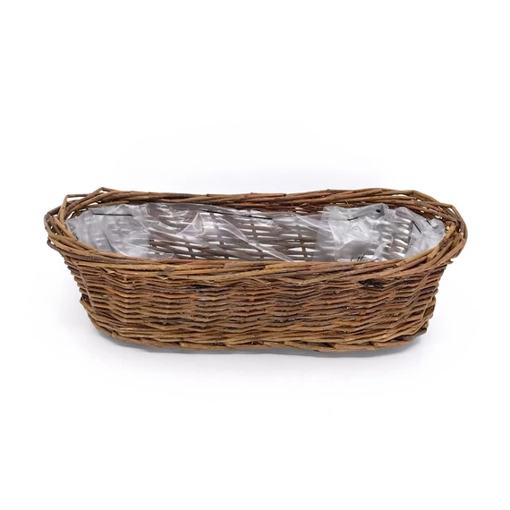 Kosár vessző ovális 30 cm