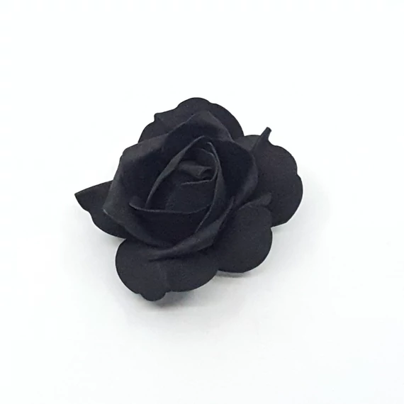 Polyfoam rózsafej 10 cm 12db/csomag, fekete