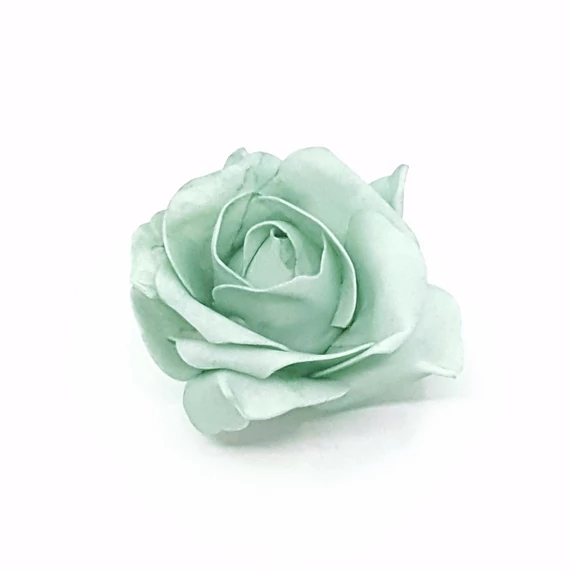 Polyfoam rózsafej 10 cm 12db/csomag, menta