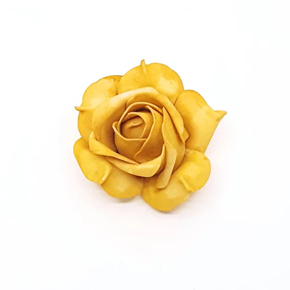 Polyfoam rózsafej 10 cm 12db/csomag, okkersárga