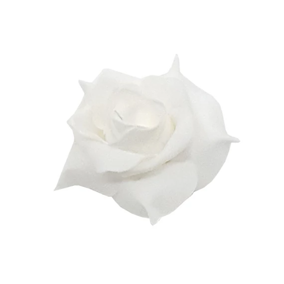 Polyfoam rózsafej 7 cm 12 db/csomag, fehér
