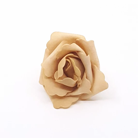 Polyfoam rózsafej 7 cm 12 db/csomag, barna