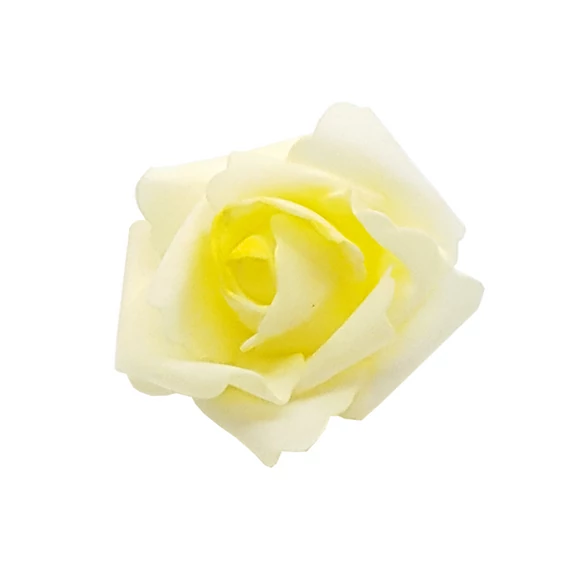 Polyfoam rózsafej 7 cm 12 db/csomag, krém