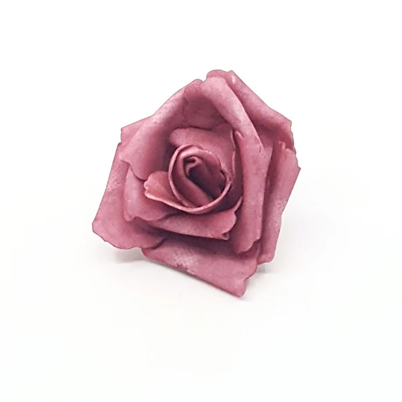 Polyfoam rózsafej 7 cm 12 db/csomag, mályva