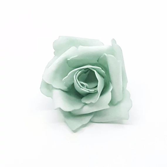Polyfoam rózsafej 7 cm 12 db/csomag, menta