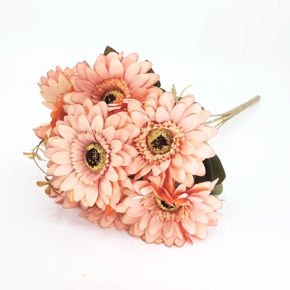 Gerbera x7 csokor 42 cm, rózsaszín