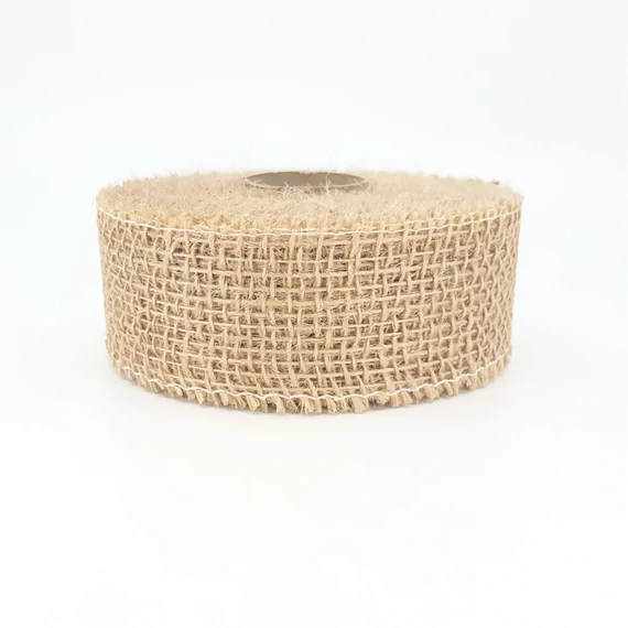Juta szalag – 5 cm × 10 m, bézs