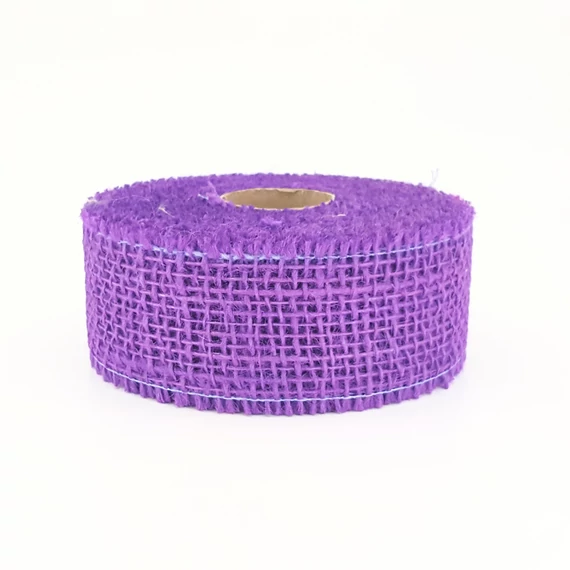Juta szalag – 5 cm × 10 m, lila