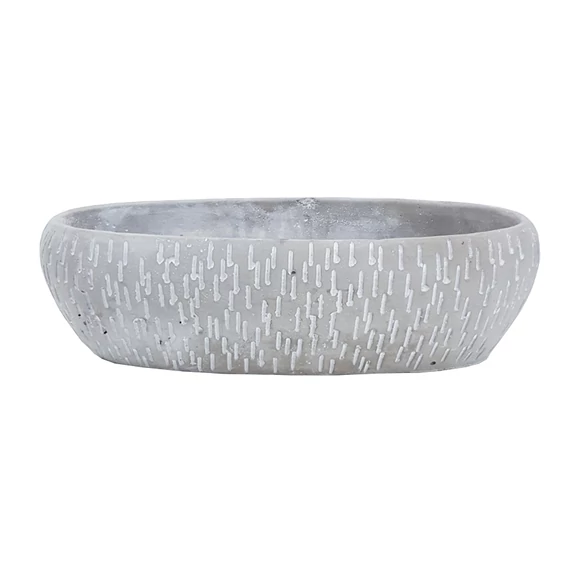 Deline ovál tál 32 cm beton