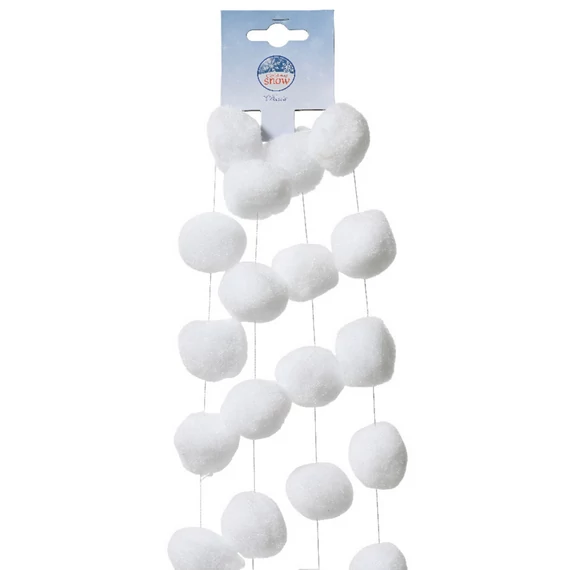 Girland hógolyós 180 cm