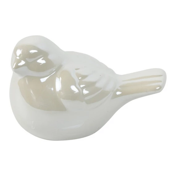 Aurora madár 9 cm fehér
