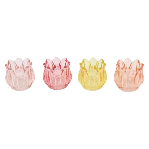 Tulipán mécsestartó 7x7x6,9 cm