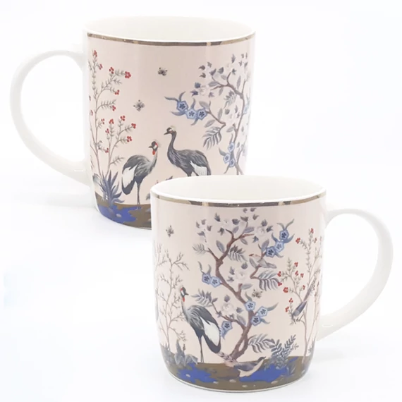 Csésze 320 ml porcelán, rózsaszín