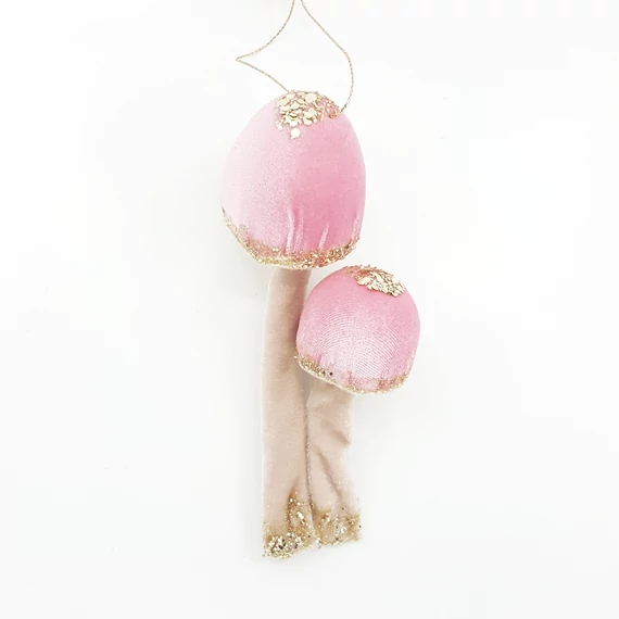 Gomba glitteres pink 12 cm