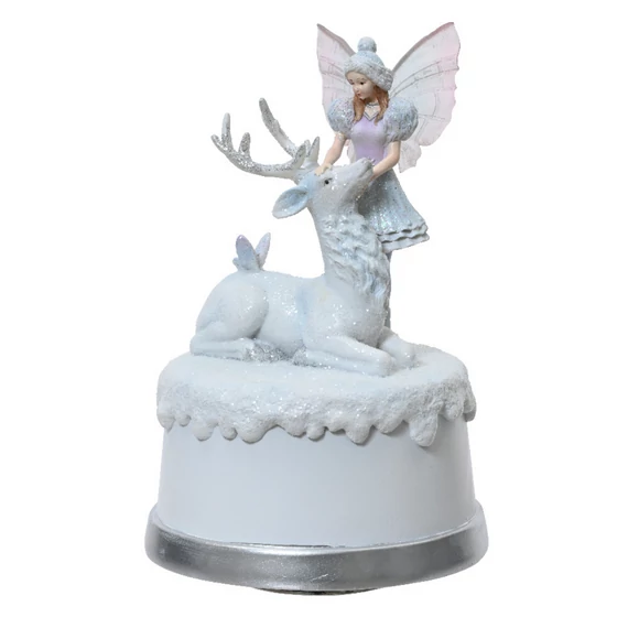Elf zenélő dobozzal 17,5 cm