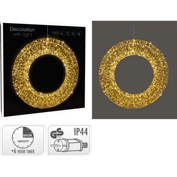 Világító koszorú 50 cm 1440 led