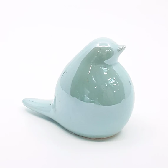 Madár gyöngyház 9 cm, kek