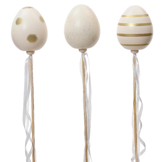 Arany mintás tojás pálca 76 cm