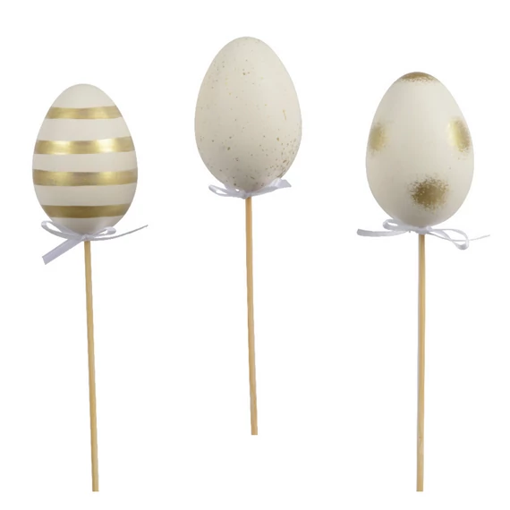 Arany mintás tojás pick 35 cm