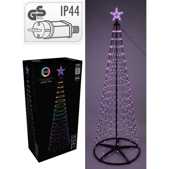 RGB ledes fa 300 cm 550 led multicolour