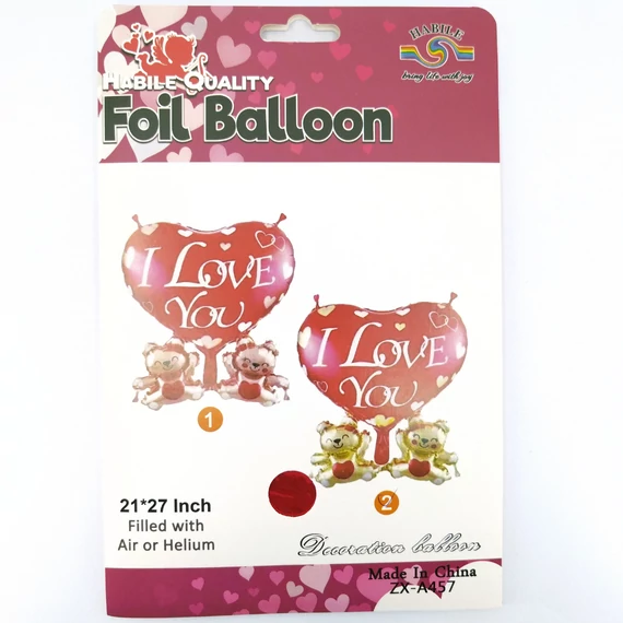 Héliumos lufi “I love you”