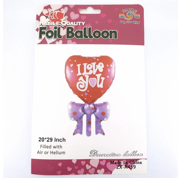 Héliumos lufi “I love you”